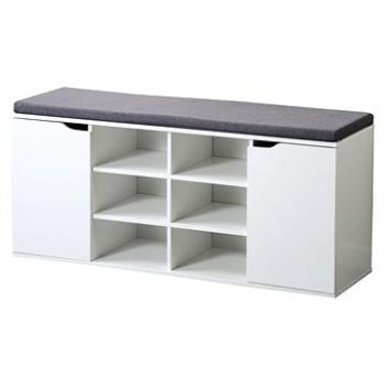 Kesper Botník s podsedákom biely 103 × 48 × 30,5 cm (15918)