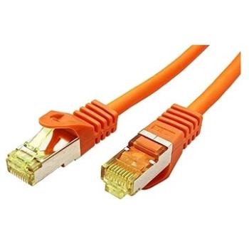 OEM S/FTP patchkabel Cat 7, s konektormi RJ45, LSOH, 1 m, oranžový (21.92.2137)