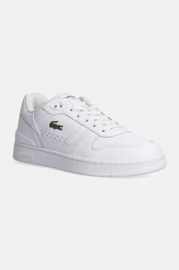 Kožené tenisky Lacoste T-Clip Set biela farba, 48SMA0031