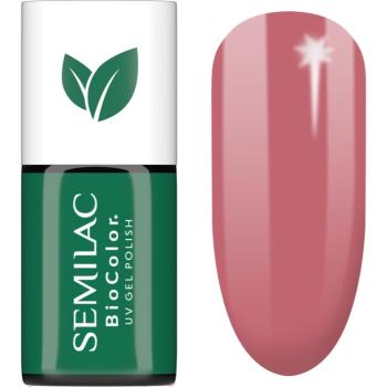 Semilac UV Hybrid BioColor gélový lak na nechty s použitím UV/LED lampy odtieň 717 Rose Pink Meadow 7 ml