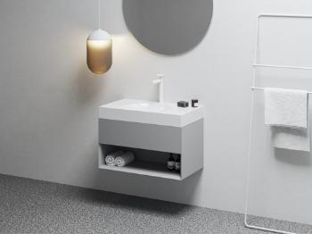 Skrinka pod umývadlo bez umývadla Ravak Lite 80 x43x45 cm smoke grey X000001865