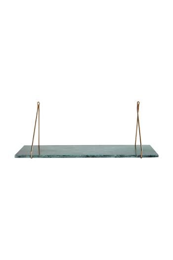 Závesná polica House Doctor HDMarble 24 x 70 cm tyrkysová farba