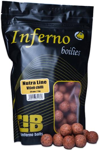 Carp inferno boilies nutra line višňa chilli - 24 mm 1 kg