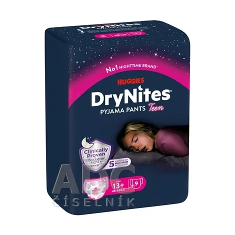 HUGGIES DRY NITES XL pre dievčatá (13+ rokov)