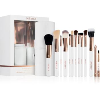 Zoë Ayla Makeup Brush Set 12 Piece sada štetcov s puzdrom