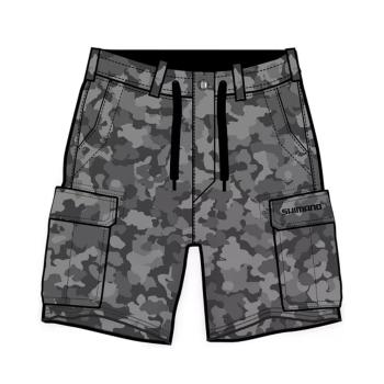 Shimano Kraťasy Cargo Shorts Grey Camo - XL,Shimano Kraťasy Cargo Shorts Grey Camo - XL
