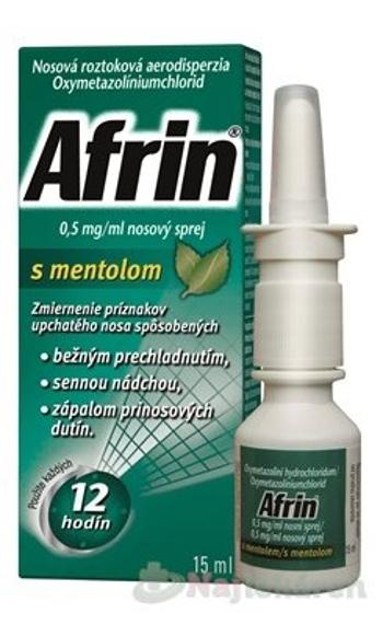 Afrin 0,5 mg/ml nosový sprej s mentolom 15 ml