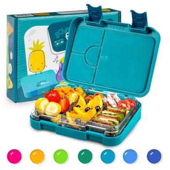 Klarstein Junior Lunchbox, 6 compartimente, 21,3 x 15 x 4,5 cm (L x Î x l), fără BPA