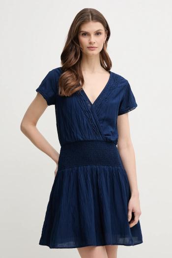 Šaty Pepe Jeans DEA tmavomodrá farba, mini, áčkový strih, PL953686