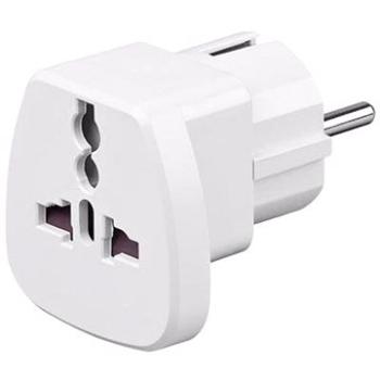 Goobay UK->EU Power Adapter biely (ppadapter-49)