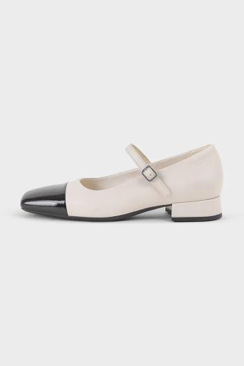 Kožené lodičky Vagabond Shoemakers DEBBI béžová farba, na podpätku, 5918-002-91