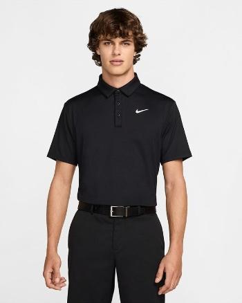 Nike Tour Mens Dri-Fit Solid Golf Black/White XL Polo košeľa