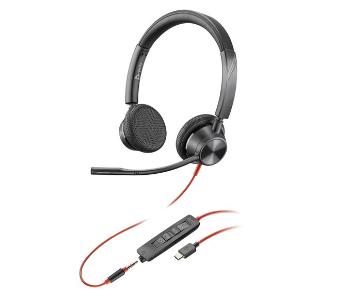 Poly Blackwire 3325 náhlavná súprava, 3.5 mm jack, USB-C, stereo
