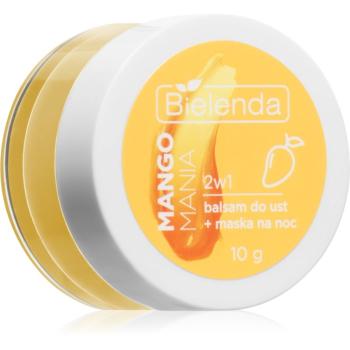 Bielenda Lip Care Lip Balm + Night Mask balzam na pery s vôňou Mango Mania 10 g