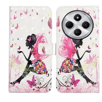 ART Peňaženkový kryt pre Xiaomi Redmi 14C / Poco C75 FLOWER FAIRY