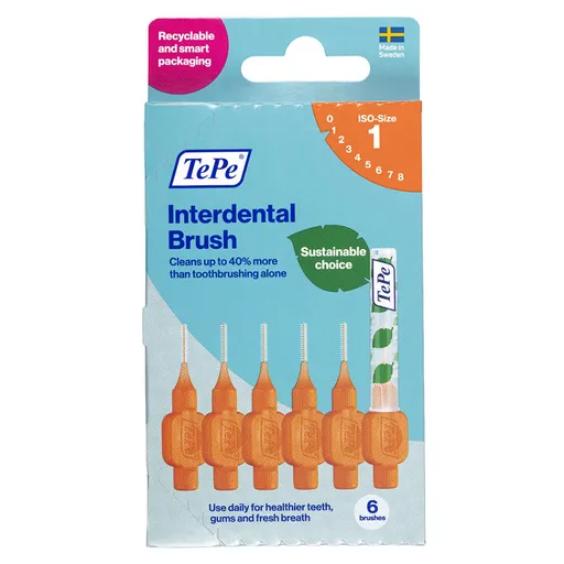 TEPE Original Medzizubné kefky oranžové 0,45 mm v krabičke 6 kusov