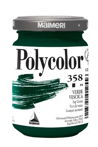 MAIMERI POLYCOLOR - Jemné vinylové farby 358 - sap green, 140 ml