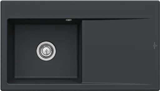 VILLEROY & BOCH VILLEROY & BOCH - Keramický drez Villeroy &amp; Boch Subway Style 50, 335201R7, Pure Black 335201R7