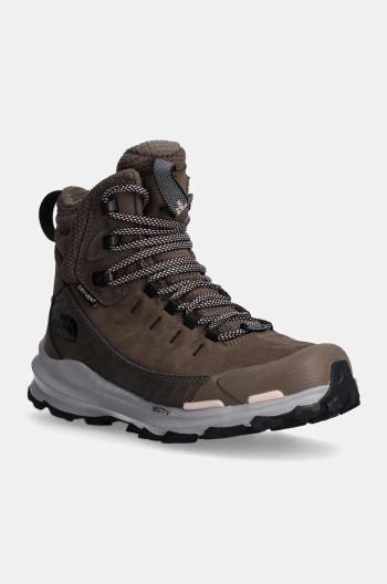Topánky The North Face Vectiv Fastpack Insulated dámske, hnedá farba, zateplené, NF0A8AEWIX71