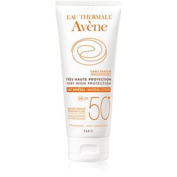 AVENE Minerálne mlieko SPF 50+ pre precitlivenú, intolerantnú alebo alergickú pleť 100 ml (3282779355872)