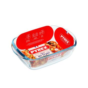 ŠTVORCOVÝ PLECH NA PEČENIE. PYREX 1,2L, 23X15X6CM