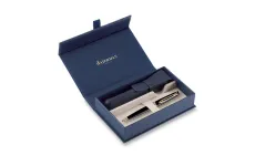 Waterman 1507/2951702 Expert Black GT guľôčkové pero darčeková súprava s koženým puzdrom