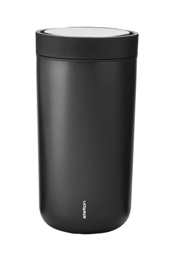 Termo hrnček Stelton To Go Click 200 ml čierna farba