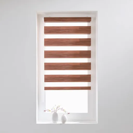 Roleta deň/noc s efektom dreva