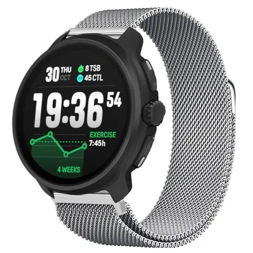 MILANESE Kovový remienok pre Suunto Race 2 strieborný