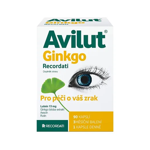 AVILUT Ginkgo Recordati 90 kapsúl