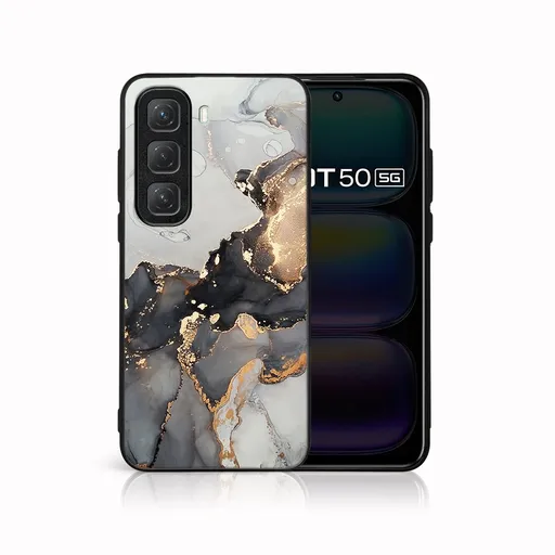 MY ART Ochranný kryt pre Infinix Hot 50 GREY MARBLE (140)