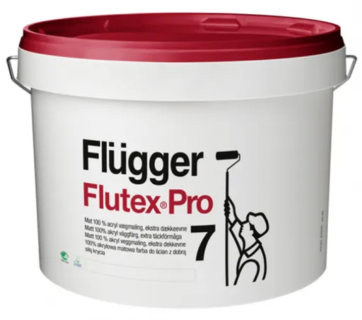 FLÜGGER FLUTEX PRO 7 - Vysoko krycia umývateľná interiérová farba biela 2,8 L