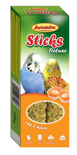 AVICENTRA tyčinky pre andulky - vajce a med 2ks