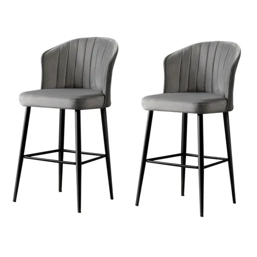 Súprava barových stoličiek Rubi Grey, 2 ks, 2 ks
