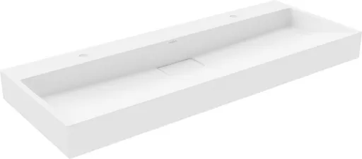 MEXEN - Ava umývadlo na dosku liaty mramor 2/O 120 x 46, biela 23011202