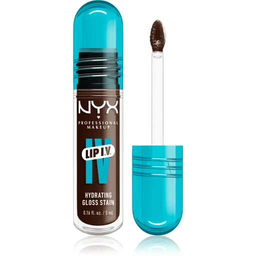 NYX Professional Makeup Lip IV dlhotrvajúci lesk na pery s hydratačným účinkom odtieň 06 - ESPRESSO SOAK 5 ml