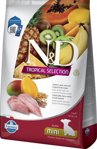N&D dog Tropical Selection AG puppy mini chicken 5 kg