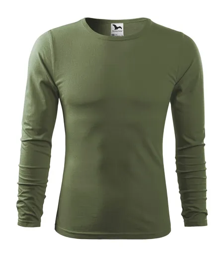 MALFINI Pánske tričko s dlhým rukávom Fit-T Long Sleeve - Khaki | 2XL