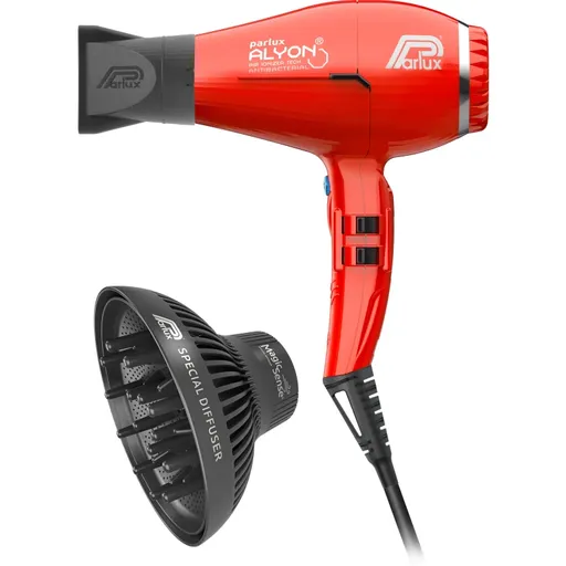 Parlux Alyon + Magic Sense profesionálny fén na vlasy s ionizátorom + difuzér Red 1 ks