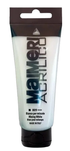MAIMERI ACRILICO - Akrylové farby 009 - mixing white, 0,2 L
