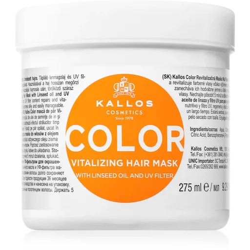 Kallos KJMN Professional Color maska pre farbené vlasy mix farieb 275 ml