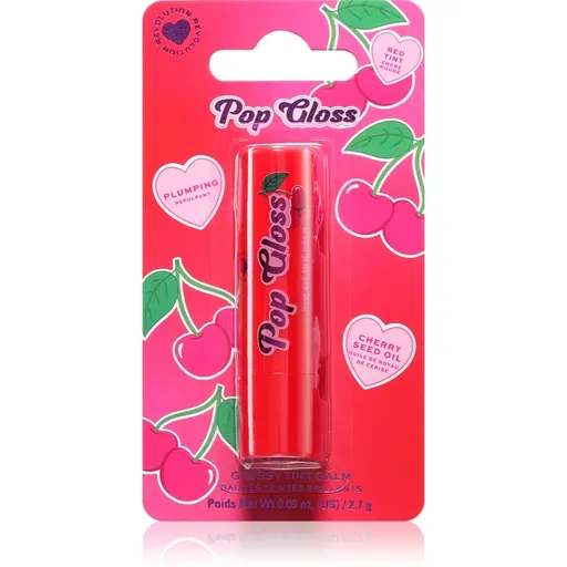 I Heart Revolution Pop Gloss tónujúci balzam na pery odtieň Cherry Red 2.7 g