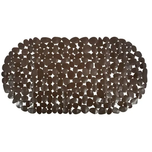 Spirella Protišmyková podložka do vane GALETS, hnedá, 99 x 39 cm