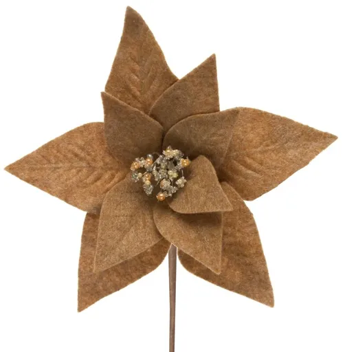 ArtFir VIanočný kvet 262 | svetlohnedá 30 x 14 cm