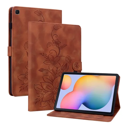 ART LILY Zaklápacie puzdro pre Samsung Galaxy Tab S6 Lite 2024 / S6 Lite 2022 / S6 Lite hnedé