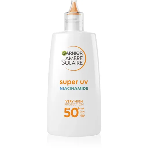 Garnier Ambre Solaire Super UV Niacinamide ľahký ochranný fluid proti nedokonalostiam pleti SPF 50+ 40 ml