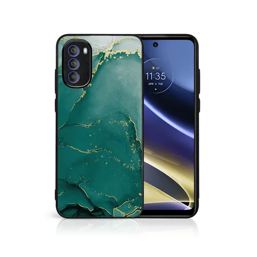 MY ART Ochranný kryt pre Motorola Moto G31 / G41 GREEN MARBLE (145)