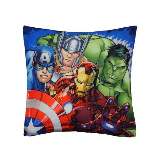 Jerry Fabrics Detský vankúšik s potlačou - Avengers - Heroes 03 | 40 x 40 cm