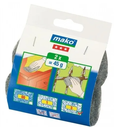 MAKO - Brúsna vlna jemná (00) 2x45 g