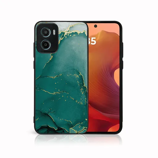 MY ART Ochranný kryt pre Motorola Moto G05 / Moto E15 GREEN MARBLE (145)